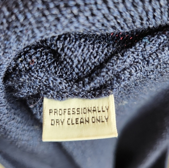 St. John Basics Navy Blue Santana Knit Pull On Straight Leg Trouser Pants Sz 10 - Picture 11 of 13